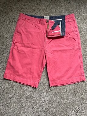 Men's JACHS Pink/Coral Chino Shorts Size 36 Waist